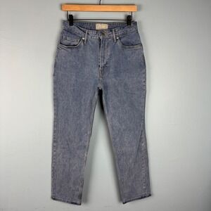 Everlane Curvy Cheeky Jeans Women's 28 Crop Blue‎ High Rise Denim Cotton